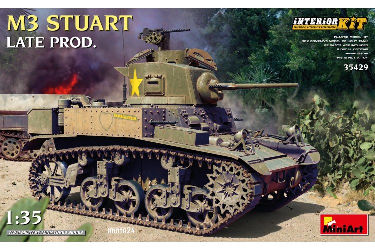 1:35 MiniArt 35429 M3 Stuart - Late Production Version - Interior Set - Tank - Min35429 1 - MIN35429