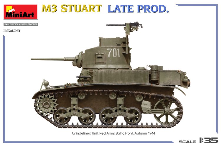 1:35 MiniArt 35429 M3 Stuart - Late Production Version - Interior Set - Tank - Min35429 13 - MIN35429