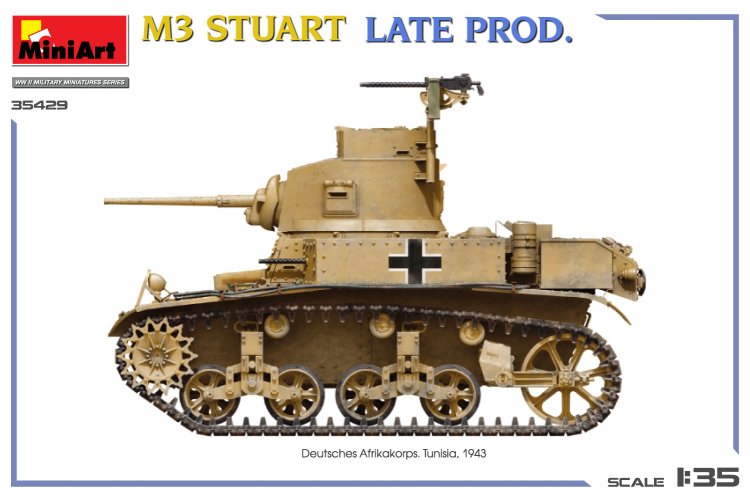 1:35 MiniArt 35429 M3 Stuart - Late Production Version - Interior Set - Tank - Min35429 16 - MIN35429