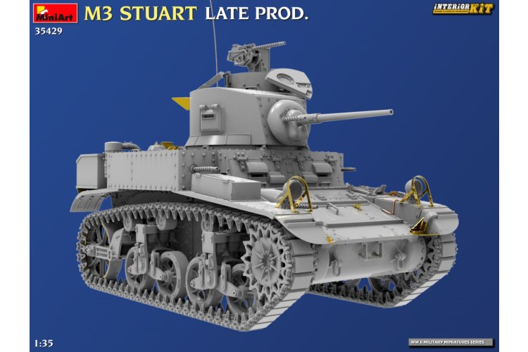 1:35 MiniArt 35429 M3 Stuart - Late Production Version - Interior Set - Tank - Min35429 2 - MIN35429