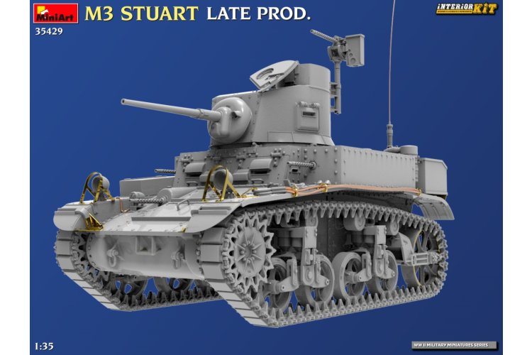 1:35 MiniArt 35429 M3 Stuart - Late Production Version - Interior Set - Tank - Min35429 3 - MIN35429
