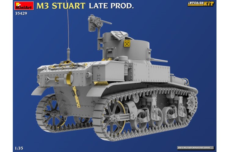 1:35 MiniArt 35429 M3 Stuart - Late Production Version - Interior Set - Tank - Min35429 4 - MIN35429