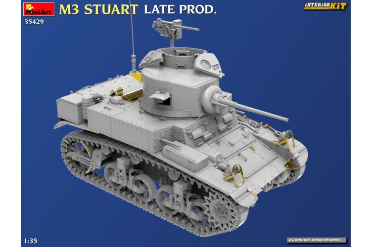 1:35 MiniArt 35429 M3 Stuart - Late Production Version - Interior Set - Tank - Min35429 6 - MIN35429