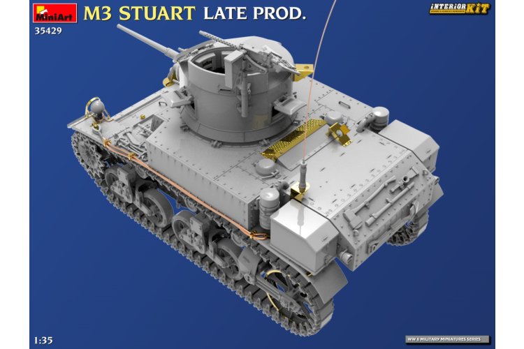 1:35 MiniArt 35429 M3 Stuart - Late Production Version - Interior Set - Tank - Min35429 7 - MIN35429