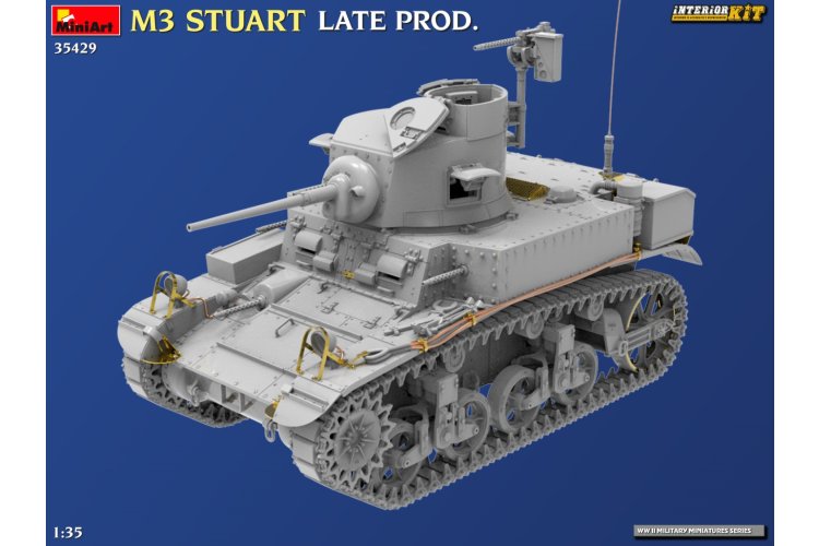 1:35 MiniArt 35429 M3 Stuart - Late Production Version - Interior Set - Tank - Min35429 8 - MIN35429