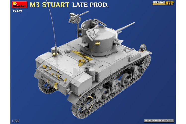 1:35 MiniArt 35429 M3 Stuart - Late Production Version - Interior Set - Tank - Min35429 9 - MIN35429