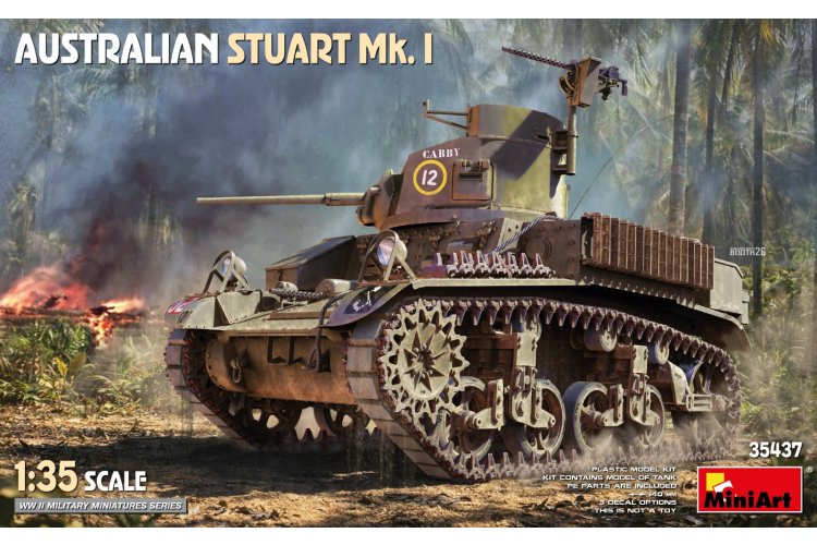 1:35 MiniArt 35437 Australian Stuart Mk. I WWII &ndash; Australian Light Tank - Min35437 1 - MIN35437