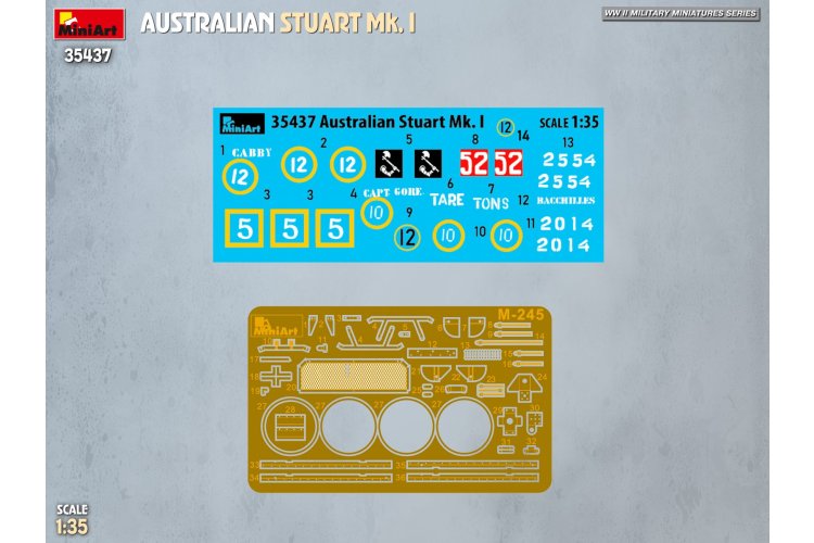 1:35 MiniArt 35437 Australian Stuart Mk. I WWII &ndash; Australian Light Tank - Min35437 5 - MIN35437