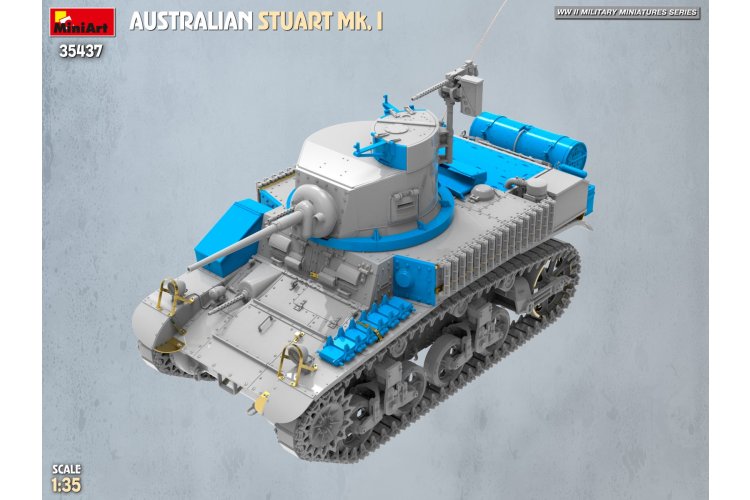 1:35 MiniArt 35437 Australian Stuart Mk. I WWII &ndash; Australian Light Tank - Min35437 6 - MIN35437