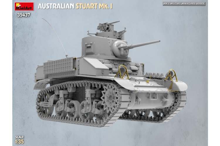 1:35 MiniArt 35437 Australian Stuart Mk. I WWII &ndash; Australian Light Tank - Min35437 9 - MIN35437
