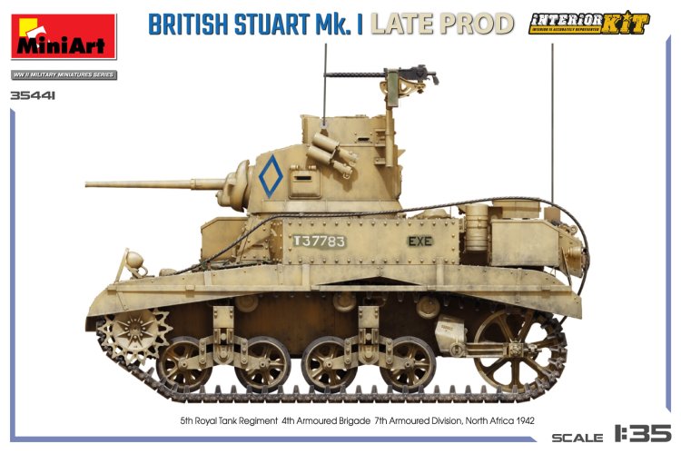 1:35 MiniArt 35441 Britse Stuart Mk.I. Late Productie met Volledige Interieur - Tank - Min35441 10 - MIN35441