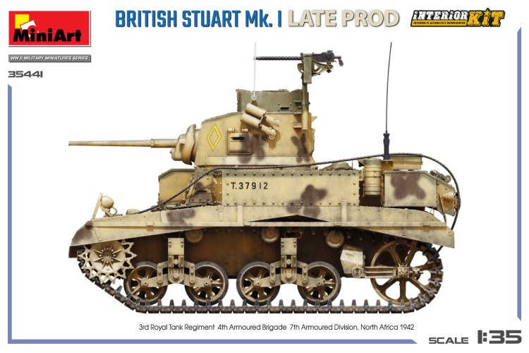 1:35 MiniArt 35441 Britse Stuart Mk.I. Late Productie met Volledige Interieur - Tank - Min35441 11 - MIN35441