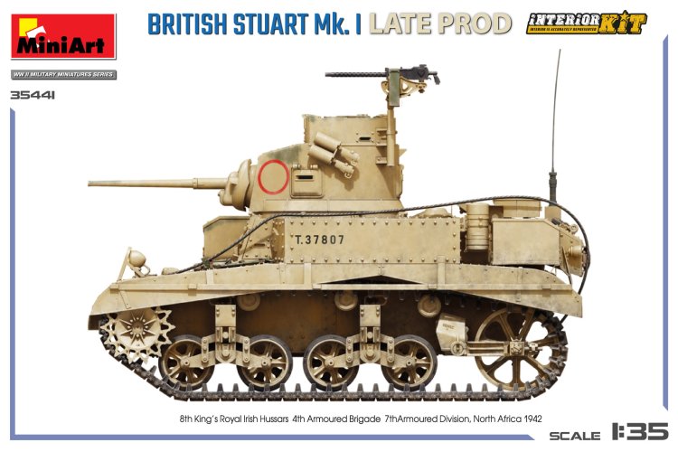 1:35 MiniArt 35441 Britse Stuart Mk.I. Late Productie met Volledige Interieur - Tank - Min35441 12 - MIN35441