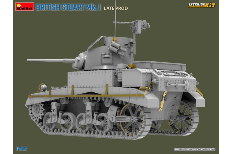 1:35 MiniArt 35441 Britse Stuart Mk.I. Late Productie met Volledige Interieur - Tank - Min35441 2 - MIN35441
