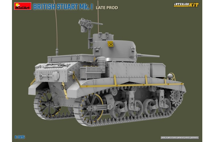1:35 MiniArt 35441 Britse Stuart Mk.I. Late Productie met Volledige Interieur - Tank - Min35441 4 - MIN35441