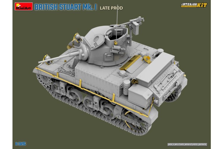 1:35 MiniArt 35441 Britse Stuart Mk.I. Late Productie met Volledige Interieur - Tank - Min35441 6 - MIN35441