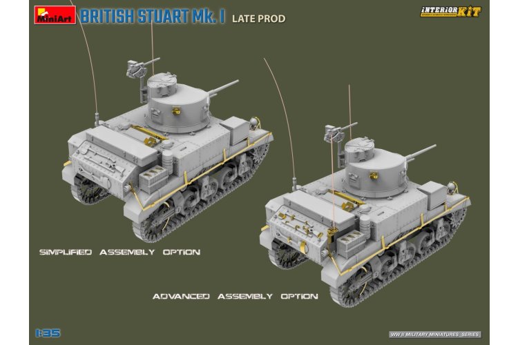 1:35 MiniArt 35441 Britse Stuart Mk.I. Late Productie met Volledige Interieur - Tank - Min35441 7 - MIN35441