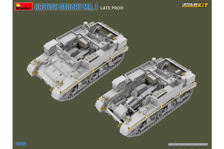 1:35 MiniArt 35441 Britse Stuart Mk.I. Late Productie met Volledige Interieur - Tank - Min35441 8 - MIN35441
