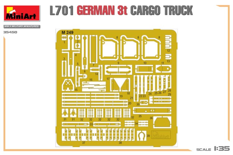1:35 MiniArt 35450 Opel Blitz L701 - WWII German 3Ton Cargo Truck - Min35450 10 - MIN35450