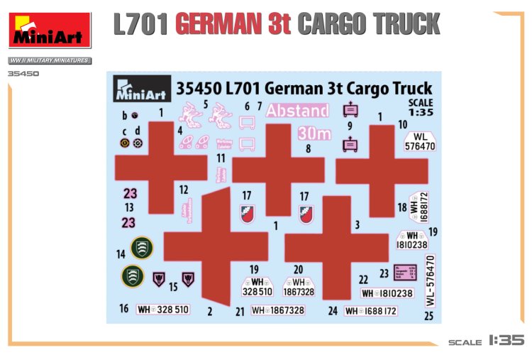 1:35 MiniArt 35450 Opel Blitz L701 - WWII German 3Ton Cargo Truck - Min35450 11 - MIN35450