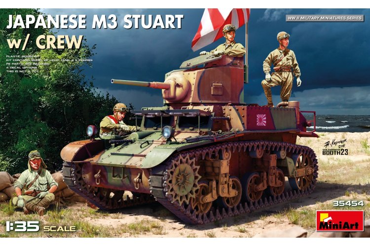 1:35 MiniArt 35454 Japanese M3 Stuart with Crew - Tank - Min35454 1 - MIN35454