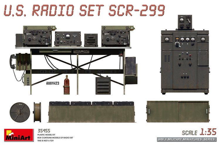 1:35 MiniArt 35455 Amerikaanse WWII Radio Set SCR-299 - Min35455 1 - MIN35455