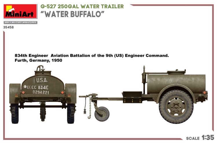 1:35 MiniArt 35458 G-527 250 gal Water Trailer - Water Buffalo - Min35458 side views 3 - MIN35458