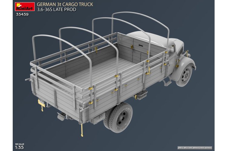 1:35 MiniArt 35459 German Opel Blitz 3t &ndash; 3.5-36s Late Production WWII &ndash; Military Truck - Min35459 5 - MIN35459