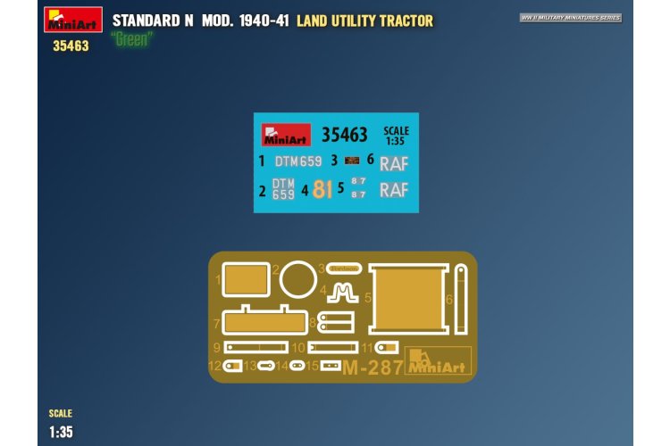 1:35 MiniArt 35463 Fordson Standard N Model 1940-1941 Land Utility Tractor Green - Landbouwvoertuig - Min35463 2 - MIN35463
