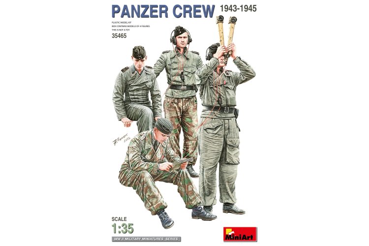 1:35 MiniArt 35465 German Panzer Crew - WWII 1943-1945 - 4 Figures - Min35465 1 - MIN35465
