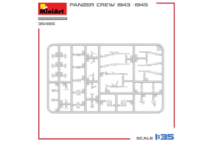 1:35 MiniArt 35465 German Panzer Crew - WWII 1943-1945 - 4 Figures - Min35465 2 - MIN35465