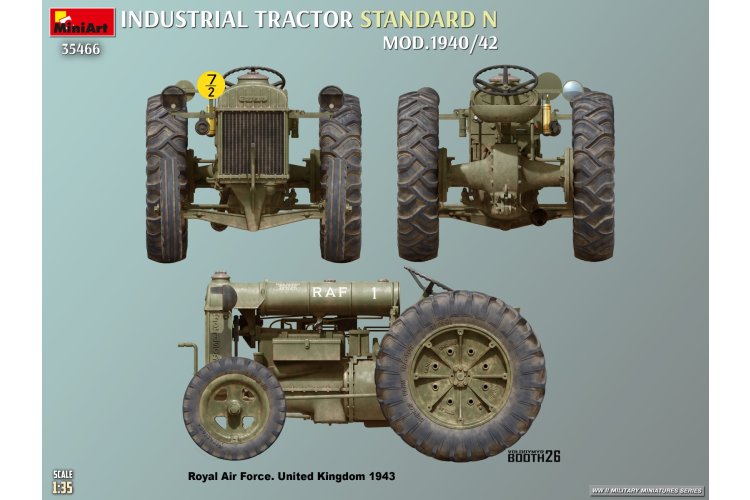 1:35 MiniArt 35466 Fordson N Industrial Tractor Standard N Mod. 1940/42 &ndash; British Tractor - Min35466 5 - MIN35466