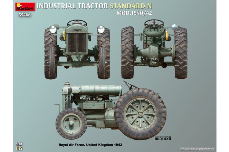 1:35 MiniArt 35466 Fordson N Industrial Tractor Standard N Mod. 1940/42 &ndash; British Tractor - Min35466 6 - MIN35466
