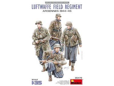 1:35 MiniArt 35479 Luftwaffe Veldregiment Ardennen 1944-45 WWII - 4 Figuren - Min35479 1 - MIN35479