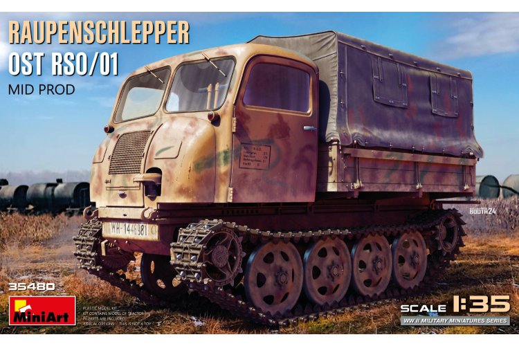 1:35 MiniArt 35480 Steyr RSO Raupenschlepper Ost RSO/01 - Mid Productie - Militair Rupsvoertuig - Min35480 1 - MIN35480