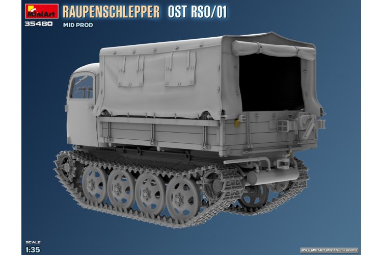 1:35 MiniArt 35480 Steyr RSO Raupenschlepper Ost RSO/01 - Mid Productie - Militair Rupsvoertuig - Min35480 4 - MIN35480