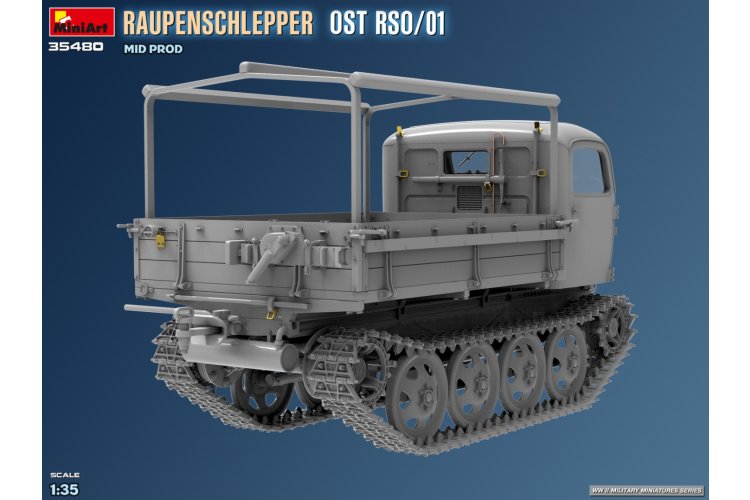 1:35 MiniArt 35480 Steyr RSO Raupenschlepper Ost RSO/01 - Mid Productie - Militair Rupsvoertuig - Min35480 5 - MIN35480