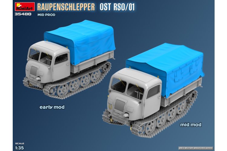 1:35 MiniArt 35480 Steyr RSO Raupenschlepper Ost RSO/01 - Mid Productie - Militair Rupsvoertuig - Min35480 8 - MIN35480