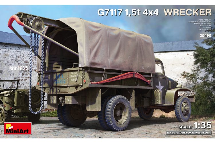 1:35 MiniArt 35490 Chevrolet G506 - G7117 1.5t 4x4 Wrecker - Military Recovery Vehicle - Truck - Min35490 1 - MIN35490