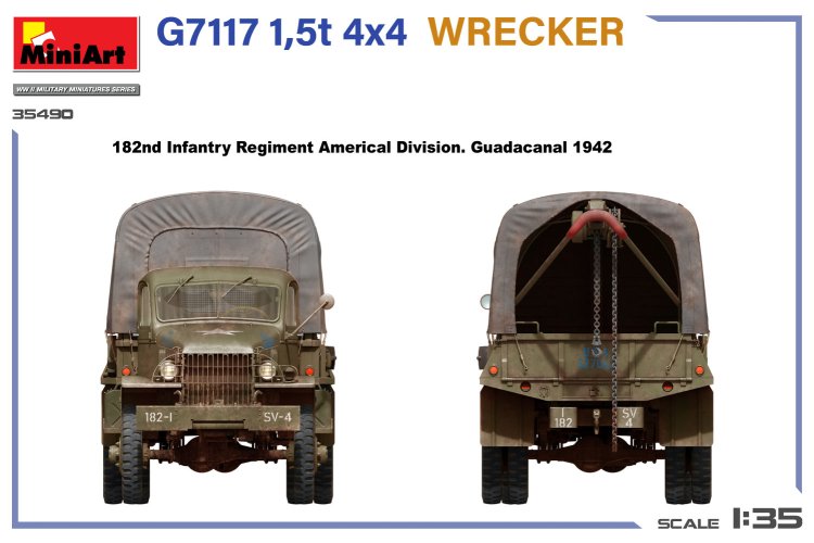 1:35 MiniArt 35490 Chevrolet G506 - G7117 1.5t 4x4 Wrecker - Military Recovery Vehicle - Truck - Min35490 11 - MIN35490