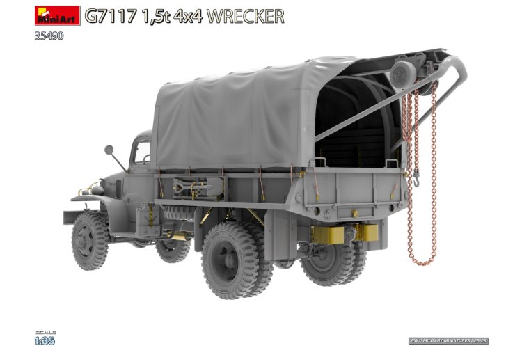 1:35 MiniArt 35490 Chevrolet G506 - G7117 1.5t 4x4 Wrecker - Military Recovery Vehicle - Truck - Min35490 6 - MIN35490