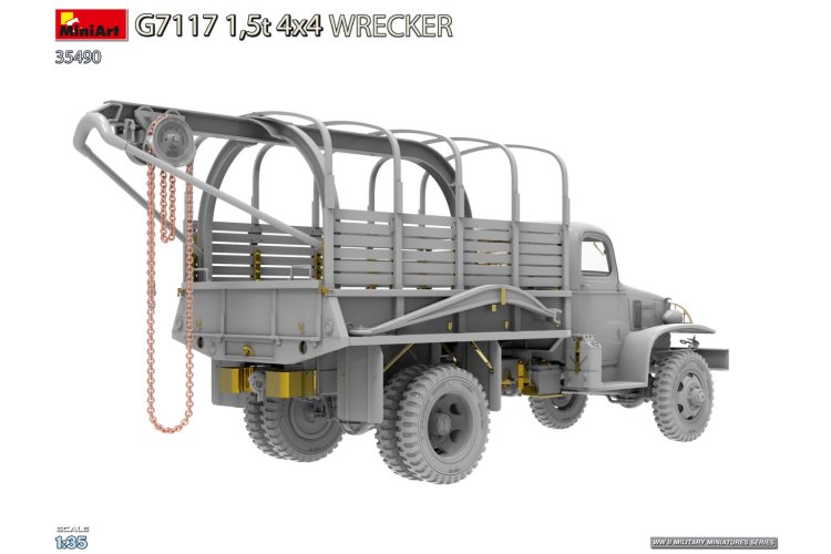 1:35 MiniArt 35490 Chevrolet G506 - G7117 1.5t 4x4 Wrecker - Military Recovery Vehicle - Truck - Min35490 7 - MIN35490