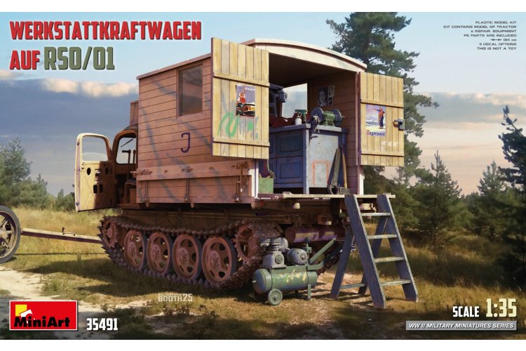 1:35 MiniArt 35491 Werkstattkraftwagen auf Steyr RSO/01 WWII - Duits Militair Voertuig - Min35491 1 - MIN35491