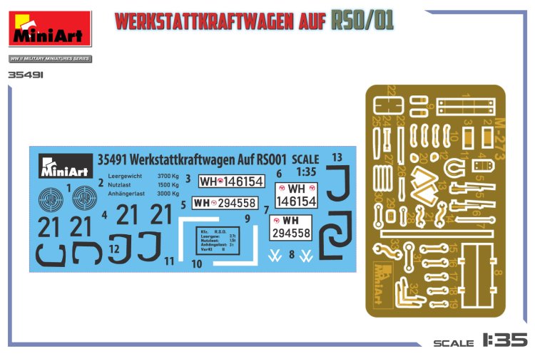 1:35 MiniArt 35491 Werkstattkraftwagen auf Steyr RSO/01 WWII - Duits Militair Voertuig - Min35491 2 - MIN35491