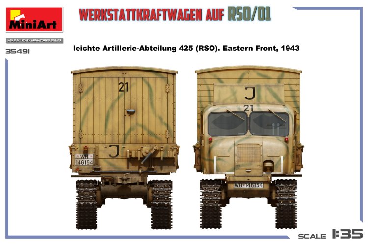 1:35 MiniArt 35491 Werkstattkraftwagen auf Steyr RSO/01 WWII - Duits Militair Voertuig - Min35491 3 - MIN35491