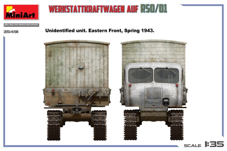 1:35 MiniArt 35491 Werkstattkraftwagen auf Steyr RSO/01 WWII - Duits Militair Voertuig - Min35491 4 - MIN35491