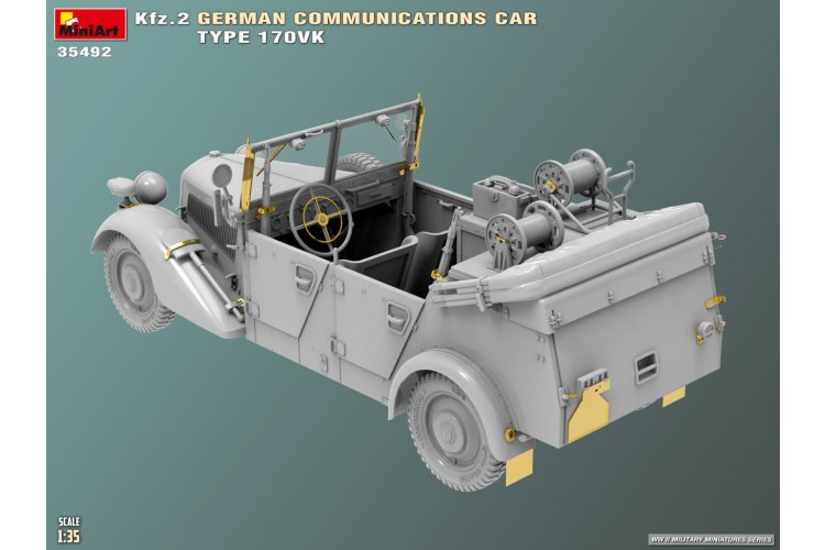 1:35 MiniArt 35492 Kfz.2 Type 170VK - Militair Duits Communicatievoertuig - Min35492 4 - MIN35492