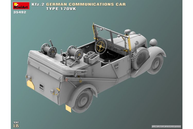1:35 MiniArt 35492 Kfz.2 Type 170VK - Militair Duits Communicatievoertuig - Min35492 5 - MIN35492