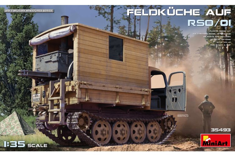1:35 MiniArt 35493 Steyr RSO - Veldkeuken op RSO/01 - Duits Militair Rupsvoertuig - Truck - Min35493 1 - MIN35493