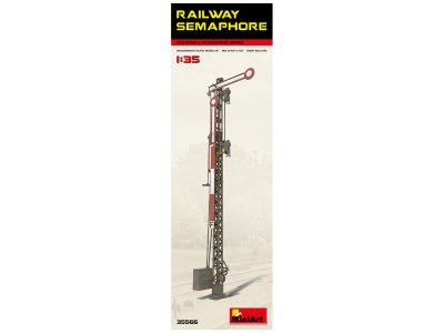 1:35 MiniArt 35566 Railway Signal &ndash; Semaphore Signal for Diorama - Min35566 1 - MIN35566
